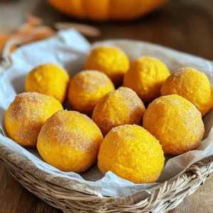 To make these tasty pumpkin donut holes, you need the following main ingredients: - 1 cup canned pumpkin puree - 1/2 cup whole wheat flour - 1/2 cup almond flour - 1/4 cup pure maple syrup - 1/4 cup unsweetened applesauce - 1 teaspoon baking powder - 1/2 teaspoon baking soda - 1 teaspoon ground cinnamon - 1/2 teaspoon ground nutmeg - 1/4 teaspoon salt - 1/4 teaspoon vanilla extract - 1 tablespoon coconut oil, melted These ingredients blend well for a moist and flavorful bite. The pumpkin puree brings moisture and a rich taste. The almond flour adds a nice texture, while whole wheat flour gives it heartiness. You can enhance your donut holes with a few optional ingredients: - Powdered sugar for dusting - Cinnamon sugar for a sweet touch These additions can make the donut holes feel more festive. Sprinkle them while the donut holes are warm for the best flavor. If you want to make healthier choices, consider these substitutions: - Use honey instead of maple syrup for natural sweetness. - Replace coconut oil with unsweetened applesauce for a lower-fat option. - For a gluten-free version, swap whole wheat flour with a gluten-free flour blend. These swaps help you enjoy the treat while keeping it light and healthy. Each option maintains the delicious taste while offering a different twist. You can find the full recipe above to guide you through the process! Start by gathering your mixing bowls. You need a large bowl for wet ingredients and a medium bowl for dry ingredients. This helps keep things organized. In the large bowl, add the canned pumpkin puree, maple syrup, unsweetened applesauce, melted coconut oil, and vanilla extract. Use a whisk to mix until smooth. Next, take the medium bowl with the dry ingredients. Whisk the whole wheat flour, almond flour, baking powder, baking soda, ground cinnamon, ground nutmeg, and salt together. This step is key for even mixing. Gradually add the dry mix into the wet mix. Use a spatula to fold them together gently. Be careful not to overmix; some lumps are okay! Now it’s time to bake! Grab a spoon or a small cookie scoop. Fill each cavity of the greased pan about two-thirds full. This allows the donut holes to rise nicely. Place the pan in the oven, set to 350°F (175°C), and bake for 10-12 minutes. Check for doneness by sticking a toothpick into the center. If it comes out clean, they’re ready! Let them cool in the pan for a few minutes, then transfer to a wire rack. For a sweet touch, dust them with powdered sugar or cinnamon sugar while warm. Enjoy these tasty treats! To make perfect healthy pumpkin donut holes, follow these tips: - Measure Carefully: Use a kitchen scale or measuring cups. Accurate amounts ensure the right texture. - Mix Gently: When combining wet and dry ingredients, fold gently. Overmixing can make them tough. - Use Fresh Ingredients: Fresh spices and baking powder give the best flavor and rise. Here are some common mistakes to avoid: - Skipping Preheating: Always preheat your oven. This helps the donut holes rise properly. - Filling Too Much: Fill your pan only two-thirds full. Overfilling can lead to messy overflow. - Not Testing for Doneness: Insert a toothpick to check if they are baked through. Don’t rely on time alone. You can prepare these donut holes in advance: - Make Ahead: Prepare the batter and store it in the fridge for up to 24 hours. This saves time. - Freezing: Bake the donut holes, then let them cool. Place them in an airtight container and freeze for up to three months. - Reheating: When ready to enjoy, thaw and warm them in the oven for a few minutes. This keeps them soft and tasty. For the complete recipe, check the Full Recipe section. {{image_4}} You can make your pumpkin donut holes even better with spices. Adding a pinch of ginger or allspice gives a warm kick. You might also try a splash of almond or orange extract for a fun twist. Experiment with flavors to find your favorite mix. Glazing can add sweetness and fun. Instead of sugary glazes, try a yogurt dip. Mix plain Greek yogurt with honey for a creamy and tasty option. You can also use dark chocolate for a richer taste. Just melt it and dip each donut hole for a tasty treat. Mix-ins can boost both flavor and nutrition. Chopped walnuts or pecans add crunch and healthy fats. Flaxseeds or chia seeds can give a fiber boost. Dried fruits like cranberries or raisins add natural sweetness. Just fold any mix-ins into your batter before baking for a delightful surprise. For the full recipe, check out the detailed instructions above. To keep your healthy pumpkin donut holes fresh, allow them to cool completely. Place them in an airtight container. This method helps keep them moist and tasty. If you have many, you can layer them with parchment paper. This prevents them from sticking together. I recommend using glass containers or BPA-free plastic ones. Glass containers do a great job of sealing in moisture. They also let you see what’s inside. If you use plastic, look for containers with tight-fitting lids. This keeps air out and keeps them fresh longer. When you want to enjoy your donut holes again, reheating is easy. You can use a microwave or an oven. For the microwave, heat them for about 10-15 seconds. If you want them warm and crispy, use the oven. Preheat it to 350°F (175°C) and bake for about 5 minutes. This way, they taste almost like fresh! For more details on making these delicious treats, check out the Full Recipe. Healthy pumpkin donut holes have about 60 calories each. This makes them a great treat. You can enjoy them without too much guilt. They are low in sugar and made with wholesome ingredients. If you want to cut calories, skip the sugar dusting. Yes, you can use pumpkin spice! It is a great time-saver. Just use one teaspoon of pumpkin spice in place of cinnamon, nutmeg, and other spices. This blend gives you the same warm flavor. It also makes your baking easier and faster. No, these donut holes are not gluten-free. They use whole wheat flour and almond flour. If you want them gluten-free, try a gluten-free flour blend. Make sure it has a similar texture for the best results. This way, everyone can enjoy these tasty treats! Healthy pumpkin donut holes are easy to make and taste great. We explored the right ingredients, from the main items to tasty options. I shared simple steps for mixing and baking to help you succeed. Remember my tips for perfecting your donut holes and avoiding common mistakes. You can even customize them with flavors and healthy glazes. Store extras properly for the best taste later. Now, enjoy your creation and share it with friends!