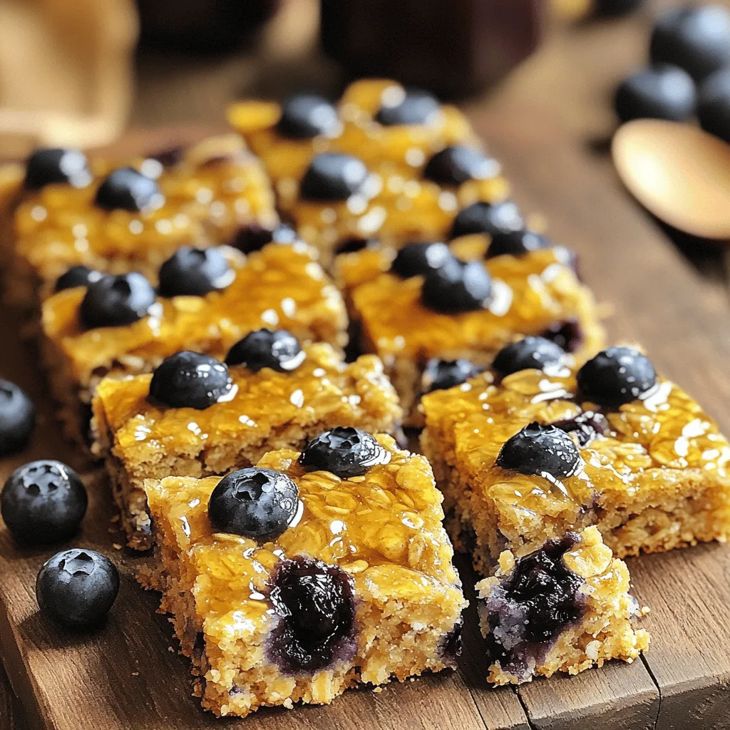 Healthy Blueberry Oatmeal Bars Simple and Tasty Snack