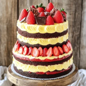 To make the Neapolitan 5-Layer Birthday Cake, gather these ingredients: - 2 cups all-purpose flour - 2 cups granulated sugar - 1 cup unsweetened cocoa powder - 1 tablespoon baking powder - 1 teaspoon baking soda - 1 teaspoon salt - 1 cup buttermilk (room temperature) - ½ cup vegetable oil - 4 large eggs (room temperature) - 2 teaspoons vanilla extract - 1 cup boiling water - 1 cup strawberry puree (fresh or frozen) - 1 cup vanilla frosting (store-bought or homemade) - 1 cup chocolate frosting (store-bought or homemade) - Fresh strawberries and chocolate shavings for garnish To create this stunning cake, you will need the following kitchen tools: - Five 9-inch round cake pans - Mixing bowls - Whisk - Rubber spatula - Serrated knife - Spatula for frosting - Wire racks for cooling - Measuring cups and spoons Choosing the right ingredients makes a big difference in flavor. Here are helpful tips: - Flour: Use fresh all-purpose flour for the best texture. - Cocoa Powder: Choose high-quality unsweetened cocoa for rich flavor. - Buttermilk: Fresh buttermilk gives a nice tang and moisture. - Eggs: Use large eggs at room temperature for better mixing. - Frostings: If using store-bought frosting, pick brands with simple ingredients. - Strawberries: For the puree, use ripe strawberries for a sweet taste. These details help make your Neapolitan 5-Layer Birthday Cake truly special. For the complete preparation steps, check the Full Recipe. Start by preheating your oven to 350°F (175°C). This step is key for even baking. Grease and flour five 9-inch round cake pans. This helps the cake layers come out easily. In a large bowl, combine the flour, sugar, cocoa powder, baking powder, baking soda, and salt. Mix these dry ingredients well. In a separate bowl, whisk together the buttermilk, vegetable oil, eggs, and vanilla extract. This gives your cake a rich flavor. Gradually add this wet mix to the dry ingredients. Stir gently until just combined. Take care not to overmix. Overmixing can make your cake tough. Pour the batter into three bowls. In one bowl, fold in the strawberry puree. Leave the second bowl as chocolate. Keep the third bowl plain for vanilla. Carefully pour the strawberry batter into one pan, chocolate into another, and vanilla into the last three. Bake for 25-30 minutes. Use a toothpick to check if they are done. Allow the cakes to cool in their pans for about 10 minutes. Then, transfer them to wire racks to cool completely. Once cooled, level the tops of the cakes with a serrated knife if needed. Start assembling by placing the strawberry layer on your plate. Spread vanilla frosting on top. Next, add the chocolate layer and cover it with chocolate frosting. Continue with the third layer (vanilla) and more vanilla frosting. Add the fourth layer (strawberry) and finish with chocolate frosting. Finally, top with the last vanilla layer. Use a spatula to frost the top and sides of your cake. Create a marbled effect by mixing the vanilla and chocolate frostings. You can also choose a solid look if you prefer. For decoration, garnish with fresh strawberries. Sprinkle chocolate shavings on top for extra flair and taste. Follow the Full Recipe for more details and enjoy your cake journey! To keep your Neapolitan cake moist, follow these tips: - Use room temperature ingredients. This helps the batter mix well. - Add buttermilk. It makes the cake tender and adds flavor. - Don’t overmix the batter. This keeps it light and fluffy. - Use boiling water. It activates the cocoa and makes the cake moist. - Brush layers with simple syrup. Mix equal parts sugar and water, then soak layers lightly. Make your cake shine with these decoration tips: - Level your cake layers. This helps them stack evenly. - Use a spatula for smooth frosting. Try a marbled effect for fun. - Add fresh strawberries on top. They give color and freshness. - Sprinkle chocolate shavings for a touch of elegance. - Use colorful plates for serving. This makes the cake pop visually. Avoid these common pitfalls: - Not greasing the pans well. This can cause sticking. - Using cold ingredients. They won’t mix well and can ruin texture. - Overbaking the layers. Check with a toothpick early. - Skipping the cooling time. Frosting on hot cake can melt. - Forgetting to taste your frostings. Adjust sweetness if needed. These tips will help you create a beautiful and tasty Neapolitan 5-Layer Birthday Cake. For the complete recipe, check the Full Recipe section! {{image_4}} You can make a gluten-free Neapolitan cake. Use gluten-free flour blends instead of all-purpose flour. Look for blends that include xanthan gum, as it helps with texture. You can also swap out granulated sugar for coconut sugar or honey for a healthier touch. Just adjust the liquid in the recipe if using honey. Want to switch things up? You can add different flavors. For a raspberry version, mix in raspberry puree instead of strawberry. For a zesty twist, consider lemon zest in the vanilla batter. You can even layer in lemon curd between the cake layers for a burst of flavor. Your cake will be fresh and unique! While vanilla and chocolate frostings are classic, try some fun alternatives. A cream cheese frosting pairs well with the cake layers. You could also use whipped cream for a light finish. For a fruity kick, make a berry frosting with pureed fruit. Each option brings its own charm and taste to the cake. For the full recipe to get started, refer to the Neapolitan 5-Layer Birthday Cake. To keep your Neapolitan 5-layer cake fresh, store any leftovers in a cool place. Wrap the cake tightly in plastic wrap. This keeps it moist and tasty. You can also place it in an airtight container. If your cake has frosting, make sure the frosting does not touch the wrap. This helps avoid smearing. If you want to save your cake for later, freezing is a great option. First, let the cake cool completely. Slice it into pieces or freeze it whole. Wrap each piece in plastic wrap, then in foil. This extra layer helps prevent freezer burn. Label your cake with the date. You can freeze it for up to three months. To enjoy, let it thaw overnight in the fridge. Your Neapolitan 5-layer cake lasts about 3-5 days at room temperature. If stored in the fridge, it can last about a week. Always check for signs of spoilage, like mold or off smells. Enjoy your cake within these time frames for the best taste. Yes, you can. Cake mix saves time and effort. Just follow the package directions. Choose a mix that matches the flavors of your cake. For a Neapolitan cake, use chocolate, vanilla, or strawberry mixes. I recommend making the batter from scratch for the best taste. Homemade batter gives you control over flavors and textures. You can make up to five layers with this recipe. Each layer adds flavor and fun. I like to stick with three flavors: chocolate, vanilla, and strawberry. You can also experiment with other flavors if you wish. Just remember to adjust baking times as needed. More layers mean more frosting and joy! Great question! Here are some delicious ideas: - Fresh fruit like strawberries or raspberries - A scoop of vanilla ice cream - Whipped cream or extra frosting - Chocolate sauce for drizzling - Berries on top for a colorful look You can find this cake at local bakeries, grocery stores, or specialty shops. Many places offer custom cakes for special occasions. Check online for bakeries in your area. You might also find pre-made cakes at larger grocery stores. Always read reviews to find the best quality. To find the full recipe online, you can search for "Neapolitan 5-Layer Birthday Cake Recipe." Many cooking sites and food blogs share it. You can also check my blog for the detailed steps and tips. Enjoy making this delightful cake! You learned how to make a Neapolitan 5-layer cake from start to finish. We covered the ingredients, tools, and tips to get the best results. You now have the steps to bake, assemble, and decorate your cake. Keeping your cake moist and choosing flavors adds to the fun, too! In the end, making this cake brings joy and tasty memories. Enjoy every bite of your creation!