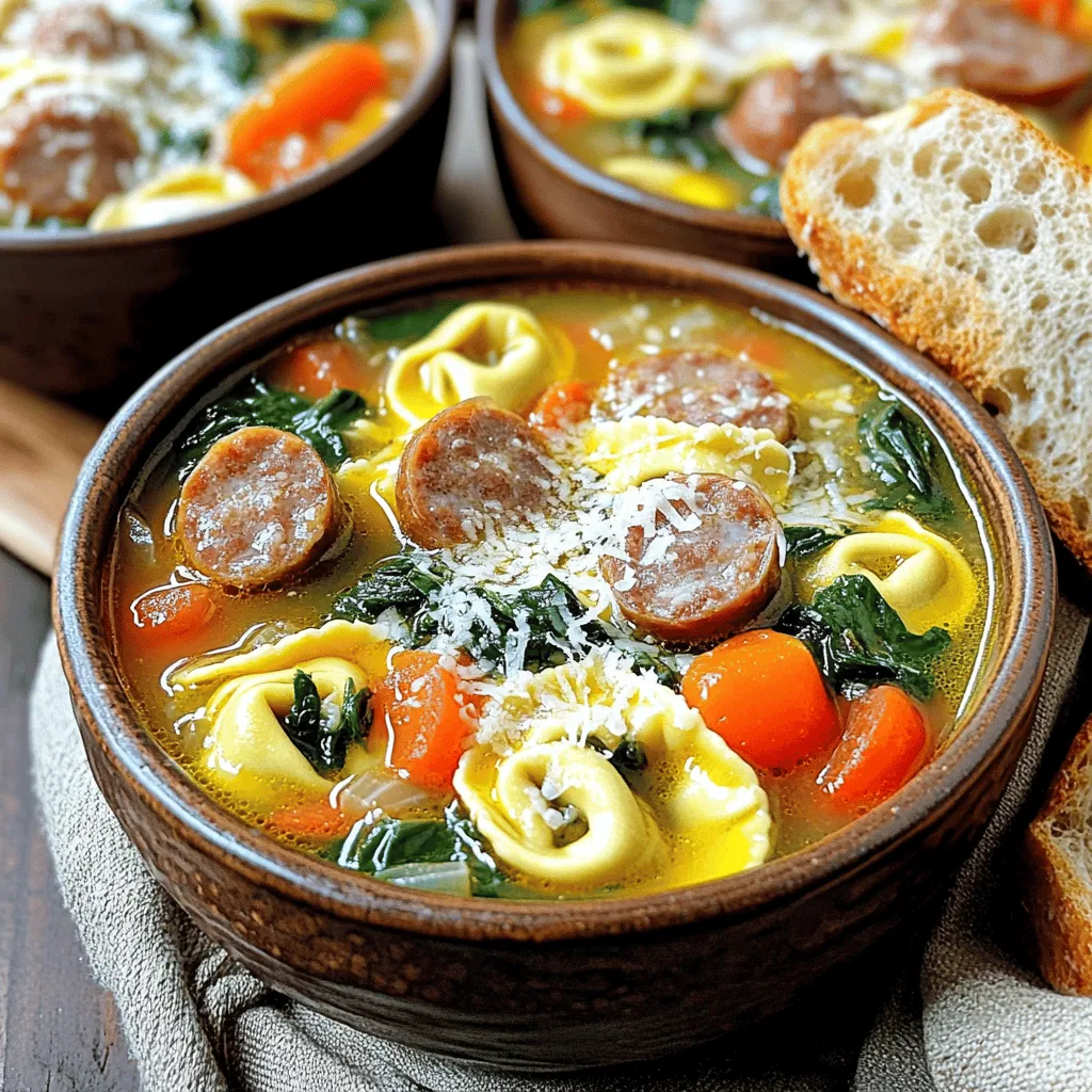 Autumn Sausage Tortellini Soup Flavorful Comfort Meal