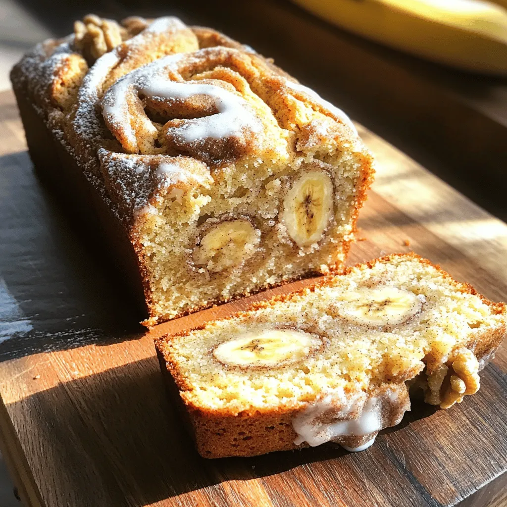 Cinnamon Roll Banana Bread Deliciously Simple Recipe