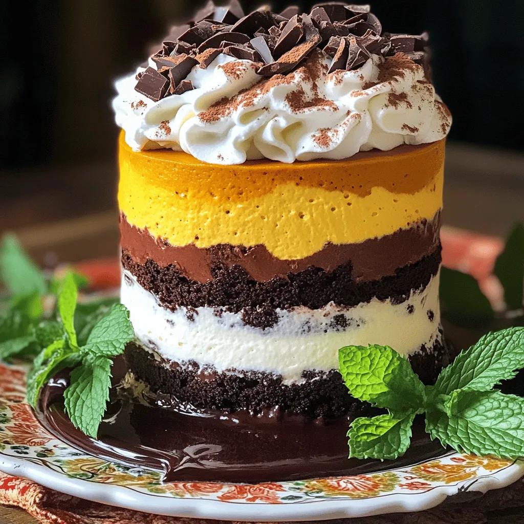 Pumpkin Chocolate Mousse Cake Irresistible Dessert Recipe