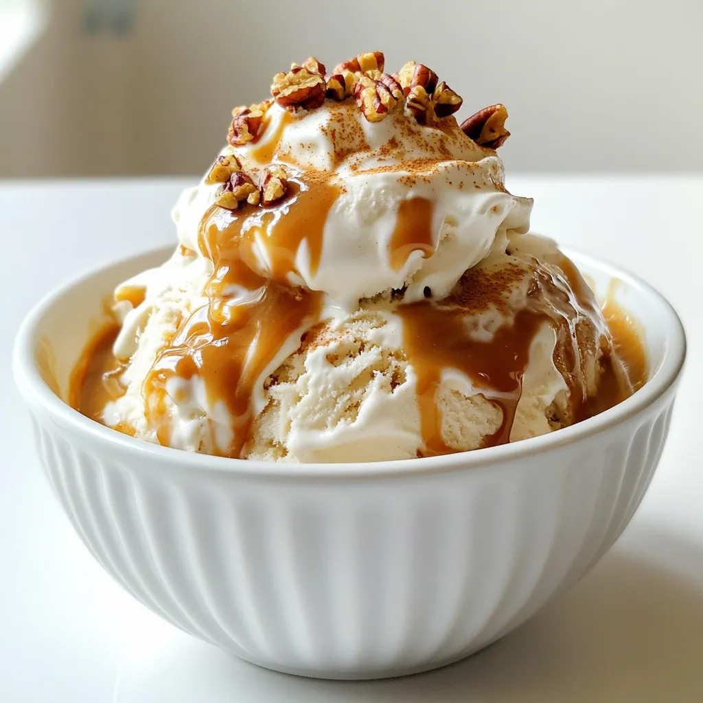 - 2 cups brewed espresso or strong coffee - 1 cup pumpkin spice ice cream - 1/4 cup caramel sauce - 1 teaspoon pumpkin pie spice - Whipped cream (optional) - Toasted pecans or walnuts, chopped (optional) To make your Caramel Pumpkin Spice Affogato, gather these ingredients first. You need brewed espresso or strong coffee, which gives a rich base. I love using freshly brewed coffee, but any strong brew works. Next, grab pumpkin spice ice cream. This sweet treat adds creaminess and a warm spice. If you can't find it, you can make your own by mixing vanilla ice cream with pumpkin puree and pumpkin pie spice. Caramel sauce is next. You can use store-bought or make your own. Homemade caramel takes time but adds a personal touch. If you choose to go the store route, look for a high-quality brand. You will also need pumpkin pie spice. This spice mix brings warmth to your dessert. It usually has cinnamon, nutmeg, and ginger, which all enhance the flavor. Whipped cream is optional, but I highly recommend it. It adds an airy texture and sweetness. If you're feeling fancy, use homemade whipped cream for the best taste. Finally, toasted pecans or walnuts are great for garnish. They add crunch and contrast to the smooth ice cream. If you don't have nuts, feel free to skip them. Once you have all these items, you're ready to create a dessert that is warm, sweet, and simply delightful! To start, brew your espresso or strong coffee. Use fresh coffee beans for the best flavor. Aim for a medium to dark roast. This adds depth to your affogato. - Use about 2 cups of water for 2 tablespoons of coffee. - Brew it strong, as the ice cream will soften it. - Let it cool for a few minutes before using. Now, let’s put it all together. In a glass or bowl, add a scoop of pumpkin spice ice cream. This is the star of your dessert. - Drizzle the caramel sauce over the ice cream. - The warm espresso will melt the ice cream a little. - Pour the warm coffee slowly over the top. The layers should look beautiful as they mix. This gives you a hot and cold treat with sweet and spicy notes. For the final touches, you can add whipped cream on top. It adds a nice creaminess. If you like crunch, sprinkle chopped toasted pecans or walnuts on top. - Use about a tablespoon of nuts for a great texture. - These give a nice contrast to the softness of the ice cream. Serve your caramel pumpkin spice affogato right away. Enjoy this delightful blend of flavors! To get the best texture, keep your ice cream cold. If it is too soft, it will melt too fast. Scoop it right from the freezer. Use a warm espresso to create a nice contrast. Pour it gently over the ice cream. This helps keep the ice cream from melting too quickly. You can add fun things to your affogato to make it your own. Try a pinch of sea salt for a sweet-salty mix. You can also add a splash of vanilla extract to boost the flavor. For toppings, consider crushed graham crackers or even a sprinkle of cocoa. These add a nice crunch and flavor. Prep your ingredients ahead of time. Brew your coffee and chill it. You can also scoop the ice cream into serving bowls and freeze them. Using store-bought caramel sauce saves time too. This lets you focus on enjoying your dessert. {{image_2}} You can switch up the ice cream flavor for fun. Try vanilla or chocolate for a classic touch. If you want something bold, use coffee ice cream. For spice lovers, consider ginger or chai flavors. They pair nicely with the warm espresso. Non-dairy options exist too! Almond or coconut milk ice cream works great. These options are creamy, yet light. You can also explore different sauce options. Chocolate sauce adds a rich twist. Vanilla sauce gives a lighter, sweet option. For something unique, try using spiced syrups. A cinnamon or ginger syrup can add warmth. They enhance the pumpkin spice flavors well. Think about seasonal themes for your affogato. During the holidays, add peppermint syrup. This gives a festive spin to the dessert. In summer, keep it refreshing. Use fruity sorbet instead of ice cream. This makes a bright, cool treat. Use light coffee or espresso to match. To keep your caramel sauce fresh, store it in a clean jar. Make sure it is sealed tightly. Place it in the fridge for up to two weeks. If you want to use it again, reheat it gently. You can microwave it in short bursts or warm it on the stove. Stir it often to get a smooth texture. Ice cream needs to stay cold to keep its texture. Keep it in the back of the freezer, away from the door. This spot stays colder and helps avoid ice crystals. Always close the container tightly after each use to prevent freezer burn. Use a scoop to minimize air exposure. Assembled affogato is best enjoyed fresh. The ice cream melts and can change the taste. If you must store it, keep each component separate. Store the espresso in a jar and the ice cream in the freezer. When ready to serve, reheat the espresso and assemble again. This way, you preserve the hot and cold contrast. Affogato is a simple dessert made with ice cream and coffee. You pour hot coffee over a scoop of ice cream. This mix of hot and cold creates a delightful treat. Affogato has Italian roots. The word "affogato" means "drowned" in Italian. It started as a way to enjoy coffee with ice cream. People loved it, and it became popular worldwide. Yes, you can prep some parts ahead. Brew the coffee and chill it. Store it in the fridge for later use. You can also scoop the ice cream into serving dishes ahead of time. Just keep the ice cream in the freezer until you are ready to serve. This way, you save time when guests arrive. If you can't find pumpkin spice ice cream, you have options. Try vanilla or caramel ice cream for a sweet twist. You can also use chocolate ice cream for a richer flavor. To make your own pumpkin spice ice cream, mix vanilla ice cream with pumpkin puree. Add a pinch of pumpkin pie spice for the flavor you need. This way, you can enjoy a homemade version. In this post, we explored the delicious world of affogato. We covered every ingredient, from brewed espresso to toasted nuts. You learned how to brew the perfect coffee and layer it like a pro. I shared tips for great texture and flavor, plus fun variations to try. You can even customize ingredients for any season. Enjoy making your own affogato, and don’t be afraid to experiment! Each creation can be special, so have fun with it.