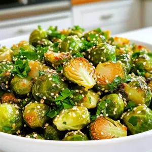 - 1 lb Brussels sprouts, trimmed and halved - 3 tablespoons olive oil - 2 tablespoons honey - 3 cloves garlic, minced - 1 tablespoon soy sauce (or tamari for gluten-free) - 1 teaspoon sesame oil - Salt and pepper to taste - 1 tablespoon sesame seeds for garnish - Fresh parsley, chopped for garnish When measuring, use a dry measuring cup for solids. For liquids, use a liquid measuring cup. Make sure to level off dry ingredients for accuracy. For sticky items like honey, spray the cup lightly with oil first. This helps the honey slide out easily. Use a kitchen scale for precision, especially for Brussels sprouts. You can swap olive oil with canola or avocado oil for a different flavor. If you don’t have honey, maple syrup works well for sweetness. For soy sauce, use coconut aminos for a soy-free option. You can skip sesame oil if you don’t have it, but it adds unique flavor. If you want more crunch, try adding chopped nuts like almonds or walnuts. Start with one pound of Brussels sprouts. Trim the ends and cut them in half. This helps them cook evenly. Wash them well under cold water. Dry them with a clean towel. Make sure they are dry for the best crispiness. In a large bowl, add three tablespoons of olive oil. Then, mix in two tablespoons of honey and three cloves of minced garlic. Next, pour in one tablespoon of soy sauce and one teaspoon of sesame oil. Add salt and pepper to taste. Stir this mixture until it is smooth. Now, toss the halved Brussels sprouts in the marinade. Make sure each piece is coated well. Preheat your air fryer to 375°F (190°C). Place the marinated Brussels sprouts in the basket in a single layer. You might need to cook them in batches. Air fry them for 12 to 15 minutes. Shake the basket halfway through to ensure they cook evenly. They should turn golden brown and crispy. After cooking, transfer them to a bowl. Drizzle any leftover sauce over them. Finally, sprinkle with sesame seeds and chopped parsley for a nice finish. To make your Brussels sprouts super crispy, follow these tips: - Dry the sprouts: After washing, make sure to dry them well. Any water can make them soggy. - Cut them evenly: Halve each sprout so they cook at the same rate. - Single layer cooking: Place the sprouts in a single layer in the air fryer. This helps them crisp up nicely. - Shake the basket: Halfway through cooking, shake the basket. This ensures even heat and crispiness. These crispy honey garlic Brussels sprouts are great on their own. You can also serve them with: - Rice or quinoa: They make a tasty side dish. - Grilled chicken or fish: A great way to add flavor to your meal. - Tossed salad: Mix them in for a crunchy twist. Garnish with extra sesame seeds and parsley for a fun touch. Here are some common mistakes to avoid: - Overcrowding the basket: This leads to steaming instead of crisping. - Not shaking the basket: Forgetting this step can cause uneven cooking. - Skipping the marinade: The marinade adds flavor and helps with browning. Don't skip it! - Ignoring the cooking time: Keep an eye on them. If they look golden, they're ready! {{image_2}} To spice things up, add red pepper flakes to the marinade. Start with 1/2 teaspoon. You can always add more if you like heat. The sweet honey pairs well with the spicy kick. This mix makes each bite exciting. For a vegan twist, replace honey with maple syrup. It gives a similar sweetness. Ensure your soy sauce or tamari is gluten-free if needed. The flavor remains rich and satisfying. You won't miss the honey at all! You can mix in other veggies too! Try using carrots, bell peppers, or sweet potatoes. Just chop them into similar sizes as the Brussels sprouts. Adjust cooking time slightly if you use denser veggies. This adds color and variety to your dish. Enjoy exploring new flavors! To store your crispy honey garlic Brussels sprouts, let them cool down first. Then, place them in an airtight container. Store them in the fridge for up to three days. Make sure to keep them sealed to maintain their flavor and texture. When you want to enjoy your leftovers, the air fryer works best. Preheat the air fryer to 350°F (175°C). Place the sprouts in the basket and heat for about 5 to 7 minutes. This method keeps them crispy. You can also use a microwave, but they may not stay as crunchy. You can freeze these Brussels sprouts, but they lose some crunch. To freeze, follow these steps: - Cook the Brussels sprouts as per the recipe. - Let them cool completely. - Spread them in a single layer on a baking sheet and freeze for 1 to 2 hours. - Once frozen, transfer them to a freezer bag. They can last for up to three months. To reheat, air fry them straight from frozen for about 10 to 12 minutes. Yes, you can make these Brussels sprouts in the oven. Preheat your oven to 400°F (200°C). Follow the same marinating steps as before. Spread the Brussels sprouts on a baking sheet in a single layer. Bake for 20-25 minutes, flipping halfway through. They should be crispy and golden brown when done. Leftovers can last in the fridge for 3 to 4 days. Store them in an airtight container. Make sure they cool down before sealing. This keeps them fresh and tasty for your next meal. These Brussels sprouts pair well with many dishes. You can serve them with grilled chicken or salmon. They also work great alongside rice or quinoa. Add a fresh salad for a complete meal. We covered how to make crispy Brussels sprouts. You learned the right ingredients, measuring tips, and substitutions. I shared easy steps for preparation, marinating, and air frying. Tips for crispiness and serving options helped enhance your dish. I also discussed variations for spice lovers and vegans. Finally, I offered storage and reheating advice. Enjoy making this dish, and remember, experimenting can lead to great results!