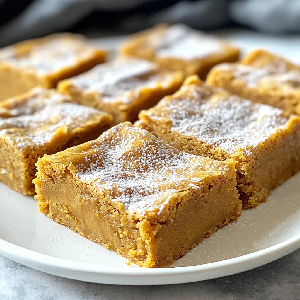 Brown Butter Pumpkin Blondies Irresistible Treat