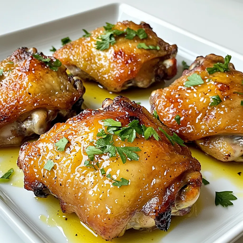 Honey Mustard Chicken Thighs Juicy and Flavorful Dish