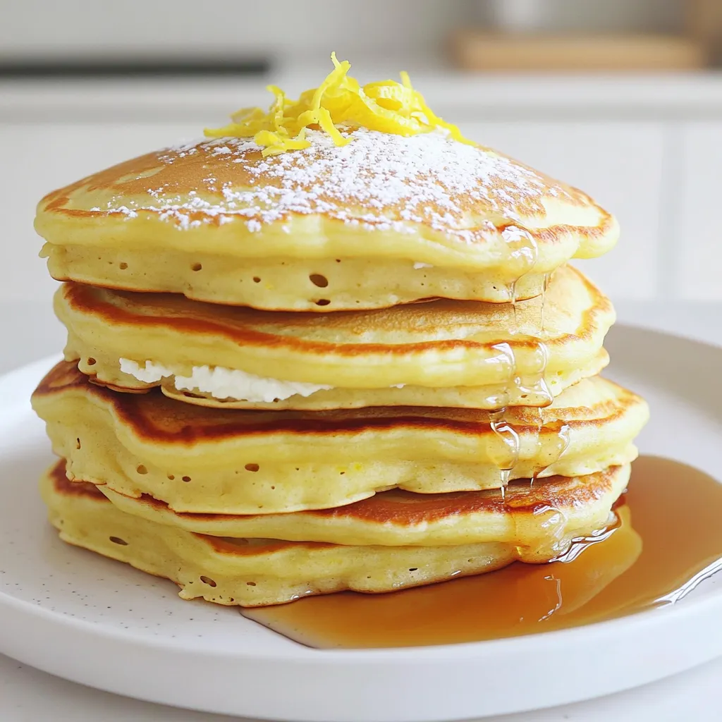 Lemon Ricotta Pancakes Fluffy and Flavorful Delight