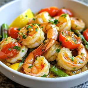 To make garlic butter shrimp skillet, you need these key ingredients: - 1 pound large shrimp, peeled and deveined - 4 tablespoons unsalted butter - 4 cloves garlic, minced - 1 teaspoon red pepper flakes (adjust to taste) - 1 lemon, juiced and zested - Salt and pepper to taste - 2 tablespoons fresh parsley, chopped - 1/2 cup cherry tomatoes, halved You can add these optional ingredients if you want to mix things up: - 1/2 cup asparagus, trimmed and cut into 2-inch pieces - 8 ounces of linguine or spaghetti To make this dish, have these tools ready: - Large skillet - Cooking spoon - Knife and cutting board - Measuring spoons and cup - Pasta pot (if using pasta) These ingredients and tools will help you create a tasty and easy meal that everyone will love! {{ingredient_image_1}} If you want to add pasta, start by cooking it. Use 8 ounces of linguine or spaghetti. Boil water and add salt. Cook the pasta per the package directions until it is al dente. This usually takes about 8 to 10 minutes. Once done, save 1/2 cup of pasta water. Drain the rest and set the pasta aside. Next, heat a large skillet over medium-high heat. Melt 2 tablespoons of unsalted butter in the skillet. When the butter bubbles, add 1 pound of large shrimp. Season the shrimp with salt and pepper. Cook for 2 to 3 minutes on each side. Look for the shrimp to turn pink and opaque. After cooking, remove the shrimp from the skillet and set it aside. In the same skillet, add 2 more tablespoons of butter. Let it melt fully. Now, add 4 cloves of minced garlic and 1 teaspoon of red pepper flakes. Stir the mixture for about 1 minute. Let the garlic become fragrant, but be careful not to burn it. Next, stir in 1/2 cup of halved cherry tomatoes. If you like, you can also add 1/2 cup of trimmed and cut asparagus. Cook the veggies for 2 to 3 minutes until they soften a bit. After that, return the cooked shrimp to the skillet. Pour in the juice and zest of 1 lemon. Toss everything well and heat through for another minute. If you used pasta, add it now and mix in the reserved pasta water to keep it moist. Finally, take the skillet off the heat. Sprinkle 2 tablespoons of fresh chopped parsley over the dish. Taste and add more salt and pepper if you want. Serve the shrimp in a large bowl or on individual plates. Add extra lemon wedges for a fresh touch. Enjoy your meal hot! To cook shrimp just right, start with fresh or thawed shrimp. I prefer large shrimp, as they become juicy and tender. Heat your skillet on medium-high. Melt two tablespoons of butter, then add the shrimp. Cook for 2-3 minutes on each side. Look for a pink, opaque color. This tells you they are ready. If you overcook shrimp, they turn tough. So, keep an eye on them. Garlic is the star of this dish. To boost its flavor, use fresh garlic cloves. Mince them finely for the best results. You can also sauté the garlic slowly in butter. This method brings out a rich flavor. A pinch of salt while cooking helps too. For an extra kick, add roasted garlic. Roast it in the oven until soft, then mash it into your sauce. If you like heat, red pepper flakes are your friend. Start with one teaspoon, but feel free to add more. Taste as you go to find your perfect level. If you want less heat, skip the flakes or use less. You can also balance spice with lemon juice. The acidity helps tone down the heat while adding a fresh taste. Pro Tips Freshness Matters: Always use fresh shrimp for the best flavor and texture. If using frozen shrimp, ensure they are fully thawed and patted dry before cooking. Garlic Timing: Add the garlic to the skillet only after the butter has melted completely to prevent it from burning and creating a bitter taste. Adjusting Heat: If you prefer a milder dish, reduce the amount of red pepper flakes or omit them altogether. You can always add more if you like it spicy! Pasta Perfection: If adding pasta, reserve some pasta water to help create a silky sauce. The starchy water adds flavor and helps bind the sauce to the pasta. {{image_2}} You can easily change the flavor by adding different vegetables. For instance, bell peppers add color and sweetness. Spinach brings a nice earthiness to the dish. You can also use zucchini for a lighter touch. Simply sauté them in the garlic butter sauce. Add them after the garlic but before the shrimp. This way, they soften but keep their crunch. You don’t have to stick with linguine or spaghetti. Try penne or fettuccine for a fun twist. You can even use whole wheat or gluten-free pasta. Just cook it according to the package instructions. The key is to choose a pasta that holds the sauce well. This way, every bite is packed with flavor. If you love creaminess, add heavy cream or cream cheese. Stir it in after the garlic and before the shrimp. This adds a rich layer of flavor. For a spicy kick, increase the red pepper flakes. You can also add chopped fresh chili. Mix it in with the garlic to enhance the heat. Adjust to your taste for the perfect balance. After you enjoy your garlic butter shrimp skillet, store the leftovers in an airtight container. This helps keep the shrimp fresh. Refrigerate it within two hours of cooking. The dish can last for up to three days in the fridge. Be sure to let it cool before sealing it up. If you have pasta mixed in, it’s best to keep it separate. This way, the pasta won’t get too soggy. When it's time to eat again, reheating the shrimp is easy. You can use a skillet or the microwave. If using a skillet, add a splash of water or broth to keep it moist. Heat over medium for about five minutes. If you use the microwave, cover it loosely. Heat in short bursts, stirring in between to avoid overcooking. Make sure the shrimp reaches 165°F to ensure it’s safe to eat. Freezing garlic butter shrimp is simple but has some tricks. First, let the dish cool completely. Then, place it in a freezer-safe container. You can also freeze shrimp and sauce separately for better texture. The shrimp can last up to three months in the freezer. When ready to eat, thaw it in the fridge overnight. Reheat gently to avoid rubbery shrimp. Yes, you can use frozen shrimp. Just thaw them first. Place them in cold water for about 15 minutes. Make sure they are fully peeled and deveined. This helps them cook evenly and stay juicy. You can use olive oil or coconut oil as a substitute. These oils add a different flavor but work well. If you want a richer taste, try using ghee. It gives a nice, buttery essence without dairy. Store shrimp dishes in an airtight container. Keep them in the fridge for up to two days. To reheat, warm them gently in a skillet over low heat. This helps maintain their texture. You can add a splash of water to keep them moist. Yes, you can skip the pasta. Serve the garlic butter shrimp over rice or quinoa. You can also enjoy it on its own with a side of veggies. This keeps the dish light and fresh. You learned about the key ingredients and tools for making shrimp pasta. I shared step-by-step instructions for cooking shrimp, creating garlic butter, and adding veggies. We also discussed tips for perfect shrimp and unique variations to try, like changing the pasta type. Lastly, I covered storage tips to keep your dish fresh. Cooking shrimp pasta can be fun and flexible. Enjoy trying different flavors and techniques!