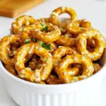 - 1 bag of mini pretzels (about 16 oz) - 1/2 cup vegetable oil - 1 packet ranch dressing mix - 1 teaspoon garlic powder - 1 teaspoon onion powder - 1 teaspoon cayenne pepper (or to taste) - 1 teaspoon paprika - 1/4 teaspoon black pepper To make spicy ranch pretzels, you need a few simple ingredients. The base is mini pretzels. A bag of about 16 ounces works best. You also need vegetable oil to help the spices stick. Next, grab a packet of ranch dressing mix. This gives the pretzels a nice, tangy flavor. Garlic powder and onion powder add more depth to the taste. For heat, cayenne pepper is a must. Adjust the amount to how spicy you want your snacks. Paprika adds a mild smokiness, and black pepper gives a touch of warmth. You can also customize these pretzels! Try adding cheese powder for a cheesy kick or some dried herbs for an extra layer of flavor. The options are endless! Start by gathering your ingredients. You will need vegetable oil, ranch dressing mix, and spices like garlic powder, onion powder, cayenne pepper, paprika, and black pepper. In a large mixing bowl, pour in the vegetable oil. Then, add the ranch dressing mix, garlic powder, onion powder, cayenne pepper, paprika, and black pepper. Use a whisk to mix everything together. Whisk until all the ingredients blend smoothly, with no lumps left. This step is crucial for a uniform flavor. Once the spicy ranch mixture is ready, it’s time to coat the pretzels. Open the bag of mini pretzels and add them to the bowl. Use your hands or a spatula to toss them well. Make sure every pretzel gets a good coating of the spicy ranch mixture. This ensures that every bite is packed with flavor. Now, preheat your oven to 250°F (120°C). While the oven heats, spread the coated pretzels in a single layer on a baking sheet lined with parchment paper. This helps prevent sticking and makes cleanup easier. Bake the pretzels for 30 minutes. Be sure to stir them every 10 minutes. This helps achieve an even coating and browning. After baking, remove the pretzels from the oven and let them cool completely on the sheet. As they cool, they will become nice and crispy. - Use a fun bowl or jar to serve your pretzels. A clear glass jar shows off the colors. - Garnish with fresh parsley or chives for a splash of green. It makes them look great! - Pair these pretzels with drinks like soda, beer, or lemonade. They balance the spice well. - Serve with other snacks like cheese cubes or veggie sticks for a fun mix. - Want more heat? Add more cayenne pepper! Start with a little, then taste test. - You can also swap spices. Try adding chili powder or cumin for a different flavor. - If you love herbs, mix in dried dill or oregano for a new twist. - Try serving these pretzels with ranch or blue cheese dip. They complement the spice nicely. - You can make a quick dip by mixing sour cream with ranch dressing. Easy and tasty! - If you want something spicy, combine cream cheese with hot sauce. It’s a bold choice! {{image_2}} You can use different types of pretzels for this recipe. Mini pretzels work well, but you can also try traditional pretzel shapes. They add a fun twist. You might want to explore pretzels with flavors like cheese or garlic. These flavors mix well with the ranch taste. If you need gluten-free options, look for gluten-free pretzel brands. They taste great and fit your diet. Always check the labels to ensure they meet your needs. Want to make your pretzels even more unique? Try using homemade ranch seasoning. Just mix garlic powder, onion powder, and dried herbs. You can control how much flavor you want. If you like it spicy, think about buffalo or chili lime mixes. These add a kick that some people love. Adjust the heat to fit your taste. If you enjoy spicy ranch pretzels, you might also like spicy popcorn or seasoned nuts. They have similar flavors and textures. These snacks are perfect for parties or movie nights. You can mix pretzels with other snacks on a platter. This makes a fun snack board. Add some cheese, crackers, or fresh veggies for variety. Your guests will enjoy the options! To keep your spicy ranch pretzels fresh, store them in an airtight container. This helps prevent air and moisture from getting in. When stored this way, they can last up to two weeks. Make sure the container is clean and dry before adding the pretzels. This protects their crunch and flavor. You can freeze spicy ranch pretzels if you want to save some for later. First, let them cool completely. Then, place the pretzels in a freezer-safe bag. Remove as much air as you can before sealing. When you want to enjoy them again, take them out and reheat in the oven at 250°F (120°C) for about 10 minutes. This helps keep their taste and texture. To avoid moisture, always keep the pretzels sealed when not in use. If they do become soft, you can revive them. Just spread them on a baking sheet and bake at 250°F (120°C) for about 10 minutes. This will bring back their crunch and make them tasty again. Spicy ranch pretzels last about 1 to 2 weeks when stored properly. Keep them in an airtight container at room temperature. This will help maintain their crunch and flavor. If they get soft, you can crisp them up in the oven for a few minutes. Yes, you can make these pretzels ahead of time. They are perfect for parties or game days. Just follow the recipe and store them once they cool. Make sure to use an airtight container to keep them fresh. If the pretzels are too spicy, try serving them with a cooling dip. A yogurt or sour cream dip can balance the heat. You can also mix the spicy pretzels with plain ones to tone down the spice level. You can find pre-made spicy ranch pretzels at most grocery stores. Look for brands like Snyder's or Utz. You can also check online retailers for more options. Many local shops carry tasty versions too! In this post, you learned how to make spicy ranch pretzels. We covered ingredients, step-by-step instructions, and helpful tips. You can customize flavors and enhance them with dips. Storing pretzels properly helps keep them fresh and crunchy. Remember, snacks can be fun and tasty. Don't be afraid to try new variations. Make these pretzels your own and share them with friends!