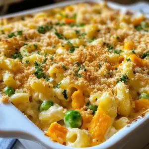 For this tasty dish, you'll need: - 1 lb ground turkey - 1 cup uncooked elbow macaroni - 1 can (10.5 oz) cream of chicken soup - 1 cup ranch dressing - 1 cup shredded cheddar cheese - 1 cup frozen mixed vegetables (peas, carrots, corn) - 1/2 cup milk - 1 teaspoon garlic powder - 1 teaspoon onion powder - Salt and pepper to taste - 1/2 cup breadcrumbs (optional, for topping) - 2 tablespoons olive oil This list gives you a great start. Each ingredient brings flavor and comfort to the dish. You can make your casserole even better with some fun toppings: - Extra shredded cheddar cheese for a cheesy top - Breadcrumbs for a crunchy layer - Chopped fresh parsley for a pop of color These toppings add texture and look nice on the table. Don’t have all the ingredients? No worries! Here are some easy swaps: - Ground turkey can be replaced with ground chicken or beef. - Elbow macaroni can switch to any pasta type you love, like penne or rotini. - Cream of chicken soup can be swapped for cream of mushroom soup for a different flavor. - Ranch dressing can be exchanged for a homemade ranch mix or any creamy dressing. These substitutions keep the recipe flexible and fun, so you can make it your own. {{ingredient_image_1}} Start by preheating your oven to 350°F (175°C). This step is key for even cooking. Next, bring a large pot of salted water to a boil. Add 1 cup of uncooked elbow macaroni and cook it until it's al dente. This usually takes about 8 minutes. Once done, drain the macaroni and set it aside. In a large skillet, heat 2 tablespoons of olive oil over medium heat. Add 1 pound of ground turkey. Cook it for about 5-7 minutes, breaking it into small crumbles. Make sure the turkey is browned. Season it with 1 teaspoon each of garlic powder and onion powder. Add salt and pepper to your taste. After the turkey is cooked, stir in 1 can (10.5 oz) of cream of chicken soup, 1 cup of ranch dressing, and 1/2 cup of milk. Mix it well. Toss in 1 cup of frozen mixed vegetables and cook for another 5 minutes. Now, add the cooked macaroni and half of the shredded cheddar cheese into the skillet. Mix everything until combined. Transfer the mixture to a greased 9x13 inch baking dish. Top it with the remaining cheese and, if you like, sprinkle 1/2 cup of breadcrumbs on top for a crunchy finish. Bake in the preheated oven for 25-30 minutes. Look for bubbly, golden cheese as a sign it’s ready. Enjoy serving it hot! To make a great creamy casserole, use a good mix of flavors. I like to blend different textures. This adds interest to each bite. Always cook your pasta al dente. This keeps it firm while baking. Remember to season your turkey well. Garlic powder and onion powder bring out great tastes. Don’t skip the cheese; it adds creaminess and flavor. One mistake is overcooking the pasta. It will turn mushy in the oven. Another error is using too much broth or milk. This can make your casserole watery. Be careful with the salt. The ranch dressing and cheese already add saltiness. Lastly, don’t forget to preheat your oven. A hot oven helps everything cook evenly. To boost flavor, try adding fresh herbs like parsley or thyme. They brighten the dish. You can also mix in some crushed red pepper for heat. If you want a smoky taste, add some paprika or smoked cheese. A sprinkle of lemon juice can also freshen up the flavors. Make it your own by adjusting the spices and toppings! Pro Tips Use Lean Turkey: Opt for lean ground turkey to keep the dish lighter and healthier while still delivering on flavor. Add Fresh Herbs: Enhance the flavor by adding fresh herbs like parsley or chives to the mixture before baking. Customize Vegetables: Feel free to swap in your favorite vegetables, such as broccoli or bell peppers, to suit your taste. Make Ahead: Prepare the casserole in advance and store it in the refrigerator. Bake it just before serving for an easy meal. {{image_2}} You can easily make a vegetarian version of this casserole. Instead of ground turkey, use 1 pound of plant-based meat or cooked lentils. This keeps the texture similar. For the cream of chicken soup, choose a vegetable-based soup. This swap maintains creaminess without meat. The ranch dressing can also be found in a vegetarian version. This way, you keep all the delicious flavors without using meat. If you prefer a different protein, try shredded chicken or cooked sausage. Both options work well with the ranch flavor. You can also use canned tuna or chickpeas for a new twist. Each option brings its own taste and texture. Just make sure to season your choice to match the rich flavors in the recipe. Feel free to get creative with the ingredients. Swap out elbow macaroni for whole wheat pasta or gluten-free pasta. This change adds nutritional value and can cater to dietary needs. For veggies, consider using broccoli, bell peppers, or spinach. These options not only add color but also boost nutrition. Instead of cheddar cheese, you might use mozzarella or pepper jack for a kick. These swaps help you customize the dish to your taste. To store your leftover creamy ranch turkey casserole, let it cool first. Then, place it in an airtight container. This helps keep it fresh. You can store it in the fridge for up to three days. If you want to enjoy it later, freezing is a great option. To freeze the casserole, wrap it tightly in plastic wrap. Then, cover it with aluminum foil. This prevents freezer burn. It can last in the freezer for up to three months. When you're ready to eat it, thaw it in the fridge overnight. When reheating, use the oven for the best results. Preheat the oven to 350°F (175°C). Place the casserole in a baking dish and cover it with foil. Bake for about 20-25 minutes until it is hot throughout. You can also microwave it, but stir it halfway for even heating. Yes, you can prepare this casserole ahead of time. Just follow the recipe steps but stop before baking. Cover and chill it in the fridge. When you're ready to cook, bake it straight from the fridge. Add a few extra minutes to the baking time to ensure it's hot all the way through. This casserole pairs well with many sides. Here are some ideas: - Fresh green salad - Steamed broccoli - Garlic bread - Roasted vegetables These sides add color and texture to your meal. This casserole lasts about 3 to 4 days in the fridge. Store it in an airtight container. Make sure it cools down before sealing. This keeps it fresh and tasty for your next meal. Yes, you can use different cheeses! Mozzarella, pepper jack, or even a blend works well. Each cheese gives a new flavor and texture. Choose what you like best, and enjoy experimenting! We explored how to make a creamy ranch turkey casserole that delights. I shared key ingredients, cooking steps, and smart tips. You can even try fun variations and learn storage tips for leftovers. Remember, with simple swaps and choices, you can make this dish your own. Enjoy creating a meal your family will love!