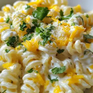 - 8 oz (226g) pasta (penne or rotini works well) - 4 oz (113g) cream cheese, softened - 1 cup (240ml) heavy cream - 1 cup (100g) shredded sharp cheddar cheese - 1/2 cup (50g) grated Parmesan cheese - 1-2 jalapeños, seeded and finely chopped (adjust for spice preference) - 3 slices of crispy cooked chicken (optional), chopped - 2 cloves garlic, minced - 1 tablespoon olive oil - 1/2 teaspoon smoked paprika - Salt and pepper to taste - Fresh cilantro or parsley for garnish I use simple measurements for easy cooking. Here they are: - Ounces (oz) for weight - Cups for volume - Tablespoons (tbsp) for smaller amounts - Teaspoons (tsp) for tiny amounts When choosing your pasta, pick penne or rotini. They hold sauce well. Softened cream cheese blends smoothly into the dish. Heavy cream adds richness. Sharp cheddar cheese gives great flavor. Jalapeños bring heat. Adjust them based on your spice level. You can add crispy chicken for protein and flavor. Garlic makes everything better. Smoked paprika adds a nice touch. Use fresh herbs for garnish to brighten up the dish. {{ingredient_image_1}} First, grab a large pot. Fill it with water and add a good pinch of salt. Bring the water to a boil. Once it’s bubbling, add 8 oz of pasta, like penne or rotini. Cook the pasta until it is al dente, which means it should still have a little bite. This usually takes about 8 to 10 minutes. Drain the pasta and set it aside. In a big saucepan, pour in 1 tablespoon of olive oil. Heat it on medium heat. Next, add 2 minced cloves of garlic and 1 to 2 finely chopped jalapeños. Sauté these for about 2 minutes. You want to cook them until they smell amazing. This step brings out the flavors before we add the creamy sauce. Now, lower the heat to medium-low. Add 4 oz of softened cream cheese to the pan. Then pour in 1 cup of heavy cream. Stir these together until the cheese melts and becomes smooth. This is the base of your creamy sauce. Next, sprinkle in 1/2 cup of grated Parmesan cheese and 1/2 teaspoon of smoked paprika. Mix well. Season with salt and pepper to taste. It’s time to bring it all together! Add the drained pasta into the creamy sauce. If you want, you can also add 3 slices of chopped crispy cooked chicken at this step. Stir everything well so that the pasta gets coated evenly in the sauce. This is where all that flavor combines. Once the pasta is coated, add the remaining 1 cup of shredded sharp cheddar cheese. Mix it in until it melts into the dish. Now, it's ready to serve! Divide the creamy jalapeño popper pasta into bowls. For a fresh touch, garnish with fresh cilantro or parsley. Enjoy your delicious meal! To get the creamiest sauce, use softened cream cheese. This helps it melt well. Start on low heat when you add the cream cheese and heavy cream. Stir until smooth. Adding half of the cheddar cheese first helps create that rich texture. Don’t rush this step; let it blend perfectly. Want more heat? Add more jalapeños. You can use 1 or 2 based on your taste. If you want less spice, remove the seeds and ribs from the jalapeños. This cuts down the heat without losing the flavor. Always taste as you go to find your perfect balance. Cook the pasta until it's al dente. This means it should still have a little bite. Use a large pot of salted boiling water for the best results. Check the package for cooking times, but start testing a minute early. Drain the pasta but don’t rinse it. This keeps the starch, which helps the sauce stick. Pro Tips Adjust the Spice Level: If you prefer a milder dish, make sure to remove all the seeds and membranes from the jalapeños. You can also reduce the number of jalapeños used. Use Fresh Ingredients: For the best flavor, use fresh garlic and high-quality cheeses. Fresh ingredients can significantly enhance the taste of your creamy sauce. Extra Creaminess: For an even creamier pasta, consider adding a splash of sour cream or Greek yogurt just before serving. This addition will give it a nice tang and richness. Customize Your Protein: Feel free to add or substitute the chicken with cooked shrimp, sausage, or even roasted vegetables to make this dish your own! {{image_2}} You can easily make this dish vegetarian. Simply skip the chicken. Add extra veggies like bell peppers or spinach instead. These add color and taste. You can also use a plant-based cream cheese for a creamy texture. This keeps the dish rich, while also being meat-free. If you want more protein, try adding shrimp or sausage. Cook them in the pan with jalapeños and garlic. This adds flavor and makes the dish heartier. You can also try beans for a different twist. Chickpeas or black beans work well and bring a nice texture. For cheese lovers, you can mix it up with different kinds of cheese. Try using mozzarella for a gooey texture. Or go for pepper jack if you want extra spice. Vegan cheese options are also available. Look for brands that melt well if you prefer a dairy-free version. You can store leftover creamy jalapeño popper pasta in an airtight container. Make sure to let the pasta cool before sealing it. It stays good for about 3 to 4 days in the fridge. If you want to keep it longer, consider freezing instead. To reheat, place the pasta in a pot over low heat. Add a splash of cream or water to keep it from drying out. Stir often until it heats through. You can also use the microwave. Just cover the bowl and heat in short bursts, stirring in between. Freezing this dish is a great option for meal prep. To freeze, let the pasta cool completely. Then, transfer it to a freezer-safe container. It can last up to 2 months in the freezer. When you're ready to eat, thaw it overnight in the fridge before reheating. Yes, you can use any pasta. Penne and rotini are great choices. They hold the sauce well. You can also try spaghetti or fettuccine. Just cook it according to package directions. To add spice, use more jalapeños. Chop them finely and mix in. You can also add red pepper flakes or hot sauce. A pinch of cayenne pepper works nicely too. These small changes will give your dish more heat. This dish pairs well with a simple salad. A fresh green salad brings balance. You can also serve it with garlic bread for a tasty side. For a heartier meal, add grilled chicken or shrimp on top. This post covered all you need to know for making Creamy Jalapeño Popper Pasta. We explored ingredients, step-by-step cooking, and helpful tips. You learned how to adjust spice levels and try variations like vegetarian options. Lastly, we discussed how to store and reheat leftovers. Cooking can be fun and easy. With these guidelines, you can create a tasty dish that suits your taste. Enjoy your cooking adventure!