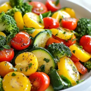 To make a tasty sautéed veggie medley, gather these ingredients: - 1 cup bell peppers (red, yellow, and green), sliced - 1 cup zucchini, sliced into half-moons - 1 cup broccoli florets - 1 cup cherry tomatoes, halved - 1 medium onion, thinly sliced - 2 cloves garlic, minced - 2 tablespoons olive oil - 1 tablespoon balsamic vinegar - Salt and pepper to taste - 1 teaspoon dried oregano - 1 teaspoon fresh basil, chopped for garnish Fresh vegetables give the best flavor and texture. They look bright and taste crisp. If you use frozen veggies, they are quick and easy. They may lose some crunch. Choose fresh when you can, but frozen works in a pinch. Seasonings make your dish pop! Use salt and pepper to taste. Dried oregano adds nice flavor. Fresh basil gives a bright touch. You can also try other spices, like thyme or paprika, to mix it up. Remember, always taste as you go. This helps you find your perfect flavor. {{ingredient_image_1}} Start by washing all your veggies. This step is key. Slice the bell peppers, zucchini, and onion. Cut the cherry tomatoes in half. Break the broccoli into small florets. Use a sharp knife for safety and ease. Set each type of veggie aside in bowls. This makes cooking easier and more fun. Heat your skillet over medium-high heat. Pour in the olive oil. Once the oil is warm, add the sliced onion. Cook for 2-3 minutes until the onion is clear. Then, add the minced garlic and stir it for 30 seconds. Be careful not to burn it. Next, toss in the bell peppers and zucchini. Cook them for 4-5 minutes until they soften a bit. Add the broccoli and cook another 3-4 minutes. Finally, stir in the cherry tomatoes and balsamic vinegar. Cook for 2 more minutes. Make sure your pan is hot before adding oil. This helps the veggies cook evenly. If you add them too soon, they may steam instead of sauté. Keep an eye on cooking times. Each vegetable cooks at a different rate. You want them all to be tender but still crisp. Stir gently to mix flavors. Always taste as you go. This way, you can adjust seasonings like salt and pepper. To get the best sautéed veggies, start with a hot pan. Heat the olive oil first. You want it to shimmer but not smoke. Add the onions and cook them until soft. Then, add garlic to bring out flavor. Add vegetables in stages. Start with those that take longer to cook. Bell peppers and zucchini go in first. Then, add broccoli and cherry tomatoes last. This way, they stay crisp and bright. One mistake is overcrowding the pan. If you add too many veggies, they won't cook well. They will steam instead of sauté. To fix this, cook in batches if needed. Also, don't skip the seasoning. Salt, pepper, and oregano enhance flavor. Finally, watch the heat. Too high can burn the garlic and veggies. Keep it medium-high for best results. For the best experience, serve your veggie medley warm. Use a colorful platter to make it pop. Garnish with fresh basil for a nice touch. If you want, add crumbled feta cheese on top. It gives a nice salty kick. Pair this medley with grains or protein for a full meal. Enjoy your healthy and tasty dish! Pro Tips Use Seasonal Veggies: Opt for vegetables that are in season for the best flavor and nutritional value. Experiment with Spices: Don’t hesitate to add different spices or herbs to create your unique flavor profile. Cooking Time Matters: Be mindful of the cooking time for each vegetable to ensure they maintain a tender-crisp texture. Presentation is Key: Serve the dish in a colorful platter and garnish with fresh herbs for an eye-catching presentation. {{image_2}} You can mix in many veggies for your medley. Try adding carrots for sweetness. Kale adds a nice crunch too. Snap peas give a lovely snap. Consider adding asparagus for a gourmet touch. You can even toss in mushrooms for an earthy flavor. Each veggie brings its own taste and texture. You can change the flavor by using different spices. For an Asian twist, add soy sauce and ginger. This makes the dish savory and bright. For a Mediterranean vibe, use lemon juice and fresh herbs. Oregano and thyme work well here. These changes will take your veggie medley to new heights. Want to make your medley heartier? Add some protein! Tofu is a great plant-based choice. Cut it into cubes and sauté until golden. You can also use chicken for a classic option. Cook it first, then add your veggies. This gives a satisfying meal that keeps you full. To keep your sautéed veggie medley fresh, place it in an airtight container. Make sure it cools down before sealing. Store it in the fridge for up to 3 days. If you want to enjoy it later, freezing is a great option. When reheating, use a skillet for the best results. Heat it over medium heat. Add a splash of olive oil to prevent sticking. Stir the veggies gently until they are heated through. You can also use the microwave, but be cautious. Microwaving may make the veggies soggy. For freezing, let the medley cool completely. Then, portion it into freezer bags. Remove as much air as possible before sealing. Label the bags with the date. You can freeze the veggie medley for up to 3 months. To eat, thaw it in the fridge overnight before reheating. Sautéed vegetables last about 3 to 5 days in the fridge. Store them in an airtight container. This keeps them fresh and tasty. Always check for any signs of spoilage before eating. Yes, you can use different oils for sautéing. Olive oil is great, but you can try avocado or coconut oil too. Each oil adds a unique flavor. Just make sure the oil can handle high heat. The best way to reheat sautéed veggies is on the stove. Use a non-stick pan over medium heat. Add a splash of water or oil to keep them moist. Stir occasionally until they are warm. Yes, you can prepare the veggie medley in advance. Cook it, let it cool, and store it in the fridge. This makes meal prep easy. Just reheat when you are ready to eat. Yes, this dish is great for meal prep! It stores well and offers good nutrition. You can pair it with grains or proteins for a complete meal. Enjoy it throughout the week! You now know how to make delicious sautéed vegetables. We covered key steps like prepping veggies, choosing fresh or frozen options, and using tasty spices. I shared tips for perfect sautéing and what to avoid. You can mix up flavors, add proteins, and learn storage tricks for leftovers. Take this knowledge into your kitchen. Enjoy cooking and exploring new tastes!