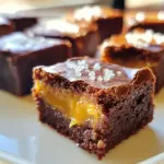 These brownie bites use simple but rich ingredients. Here’s what you will need: - 1 cup unsweetened cocoa powder - 1 cup granulated sugar - 1/2 cup brown sugar, packed - 1/2 cup unsalted butter, melted - 1/4 cup vegetable oil - 4 large eggs - 1 teaspoon vanilla extract - 1 cup all-purpose flour - 1 cup chocolate chips - 1/2 cup store-bought salted caramel sauce - Sea salt, for sprinkling Each ingredient plays a key role. The cocoa powder gives a deep chocolate flavor. The sugars add sweetness and help with texture. Butter and oil keep the bites moist. Eggs bind everything together. Vanilla adds warmth to the taste. All-purpose flour gives structure, while chocolate chips bring extra richness. The salted caramel sauce adds a sweet, salty twist. Finally, a sprinkle of sea salt enhances the flavors. You can find most of these items at your local store. Make sure to get high-quality cocoa powder and chocolate chips for the best taste. Using store-bought salted caramel sauce saves time, but feel free to make your own if you want. {{ingredient_image_1}} Start by preheating your oven to 350°F (175°C). This step is key for even baking. While the oven warms up, grease a mini muffin pan or line it with paper liners. This helps the brownie bites pop out easily once baked. In a large mixing bowl, combine 1/2 cup melted unsalted butter and 1/4 cup vegetable oil. Add 1 cup of granulated sugar and 1/2 cup packed brown sugar. Whisk these ingredients until they blend into a smooth mix. Next, add 4 large eggs one at a time, whisking well after each. Finally, stir in 1 teaspoon of vanilla extract for extra flavor. In another bowl, sift together 1 cup of unsweetened cocoa powder and 1 cup of all-purpose flour. This step lightens the mixture and helps prevent lumps. Gently fold the dry mix into the wet mix. Be careful not to over-mix; a few lumps are okay. This ensures your brownie bites stay soft and fudgy. Spoon about 1 tablespoon of brownie batter into each mini muffin cup, filling them halfway. Next, add about 1 teaspoon of store-bought salted caramel sauce on top of the batter in each cup. Then, add a bit more brownie batter until each cup is three-quarters full. This layering gives you that rich caramel center. Bake your brownie bites for 15 to 18 minutes. To check if they are done, insert a toothpick into the center. It should come out mostly clean, with a few moist crumbs. Remove the pan from the oven and let the brownie bites cool for a few minutes. Afterward, transfer them to a wire rack to cool completely. Just before serving, sprinkle a pinch of sea salt on each bite to enhance that tasty caramel flavor. Overmixing can make your brownie bites tough. To avoid this, mix just until combined. When you add the dry ingredients, gently fold them in. It’s okay to see a few lumps. This helps keep the bites soft and chewy. If you have leftovers, store them in an airtight container. Keep them at room temperature for up to three days. If you want to keep them longer, place them in the fridge. They can last a week this way. Just remember to bring them to room temperature before serving. To make the salted caramel drizzle shine, heat the store-bought sauce slightly. This makes it easier to pour. Drizzle it over the brownie bites just before serving. Don’t forget to sprinkle sea salt on top. This extra touch makes the flavor pop! These brownie bites pair well with many treats. Serve them with a scoop of vanilla ice cream for a sweet contrast. You can also enjoy them with fresh berries for a fruity touch. A cup of coffee or milk also complements these bites perfectly. Pro Tips Use High-Quality Cocoa Powder: The quality of your cocoa powder can significantly affect the flavor of your brownies. Choose a premium unsweetened cocoa powder for a richer chocolate taste. Don’t Overmix: When combining the dry and wet ingredients, mix just until incorporated. Overmixing can lead to tough brownies, so be gentle! Add Extra Caramel: For an extra indulgent treat, drizzle additional salted caramel sauce on top of the brownie bites after baking. This adds a beautiful presentation and more flavor. Let Them Cool: Allow the brownie bites to cool in the pan for a few minutes before transferring them to a wire rack. This helps them set and prevents them from falling apart. {{image_2}} To make gluten-free brownie bites, swap regular flour for a gluten-free blend. Many blends work well, but look for one that includes xanthan gum. This helps mimic the texture of wheat flour. Follow the same steps as the original recipe. You will still enjoy rich, chewy bites that taste amazing. For vegan brownie bites, use plant-based butter or coconut oil. Replace the eggs with ground flaxseed mixed with water. Combine one tablespoon of ground flaxseed with three tablespoons of water for each egg. You can also use unsweetened applesauce. Choose a vegan caramel sauce or make your own with coconut milk and brown sugar. This way, you’ll create a tasty treat for everyone. You can customize your brownie bites with fun flavors. Try adding chopped nuts like walnuts or pecans for crunch. If you love peanut butter, swirl some into the batter before baking. Different extracts can also add a twist. A splash of almond or mint extract can change the taste. Experiment with your favorite flavors to make these bites unique! To keep your salted caramel brownie bites fresh, store them in an airtight container. This helps keep moisture in and prevents them from drying out. Place a piece of wax paper between layers if you stack them. Keep the container at room temperature for up to three days. If you want to store them longer, consider freezing. To freeze your brownie bites, first let them cool completely. Then, wrap each bite in plastic wrap. This helps keep them from getting freezer burn. Place the wrapped bites in a freezer bag or an airtight container. You can freeze them for up to three months. When you're ready to enjoy, just thaw them in the fridge overnight. When you're ready to eat your brownie bites, reheating is simple. You can use the microwave for quick heating. Heat one brownie bite for about 15-20 seconds. If you prefer using an oven, preheat it to 350°F (175°C). Place the brownie bites on a baking sheet and warm them for about 5-7 minutes. This will bring back their fudgy texture and gooey caramel. Enjoy! You can make these brownie bites a day in advance. Simply bake them and let them cool. Store them in a sealed container at room temperature. This helps the flavors meld together. You can also freeze them for up to three months. Just thaw them overnight in the fridge when ready to enjoy. Yes, you can. If you want a different flavor, try butterscotch or chocolate sauce. You can also make homemade salted caramel if you prefer. Just be sure to make it thick enough to hold its shape. It should not be too runny. To check if they are done, insert a toothpick into the center of a brownie bite. It should come out mostly clean, with a few moist crumbs sticking to it. If the toothpick comes out wet, bake for a few more minutes. Keep an eye on them to avoid overbaking. Absolutely! These brownie bites are naturally nut-free. Just make sure to check your chocolate chips and caramel sauce for any nut traces. If you want to add some crunch, try using seeds, like pumpkin or sunflower seeds, instead of nuts. In this post, we explored how to make delicious salted caramel brownie bites. We covered key ingredients, detailed steps, and helpful tips for the best results. You learned about gluten-free and vegan options, along with storage advice to keep them fresh. Remember, the right techniques make all the difference. Enjoy your baking journey, and share these tasty bites with friends and family. They will love them!