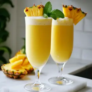 - 1 ripe mango, peeled and diced - 1 cup fresh pineapple chunks - 1 banana, sliced - 1 cup coconut milk (or any milk of choice) - 1 tablespoon honey or maple syrup - 1 tablespoon chia seeds - Ice cubes (about 1 cup) When you make a mango pineapple smoothie, you want the best ingredients. Start with a ripe mango. It should feel soft to the touch. This means it is sweet and juicy. Next, grab a cup of fresh pineapple chunks. Pineapple adds a bright, tropical flavor. A banana gives the smoothie a creamy texture. Use one medium-sized banana, sliced. For the liquid, I recommend coconut milk. It adds a rich taste. You can also use any milk you like. If you want extra sweetness, add honey or maple syrup. Just one tablespoon will do. Chia seeds are great too. They add nutrition and a bit of crunch. If you prefer a cold drink, toss in about a cup of ice cubes. They make the smoothie extra refreshing. These ingredients come together to create a delightful drink. You can mix and match, but these are the best for the classic taste. {{ingredient_image_1}} - Start by peeling and dicing the ripe mango. - Cut fresh pineapple into chunks. - Slice the banana into rounds. - Gather coconut milk, honey or maple syrup, chia seeds, and ice cubes. - Place all prepared fruit into the blender. - Pour in the coconut milk. - Add honey or maple syrup if you want it sweeter. - Sprinkle in chia seeds for extra nutrition. - Toss in the ice cubes for a chilled smoothie. - Blend on high speed until smooth and creamy. - Pour the smoothie into tall glasses. - Garnish with a slice of fresh pineapple or mint for color. - Enjoy your smoothie right away for the best taste and texture. - Choosing ripe fruit for optimal flavor To get the best taste, pick ripe mangoes and pineapples. Look for mangoes that feel soft when you press them gently. They should have a sweet smell. Pineapples should smell sweet at the base and have a slight give when pressed. Fresh and ripe fruit makes a big difference in flavor. - Alternatives for coconut milk If you do not have coconut milk, you can use almond milk, oat milk, or soy milk. Each option gives a different taste, so choose one you like. For a creamier texture, use whole milk or Greek yogurt. These options keep the smoothie rich and tasty. - Perfect blending techniques for a creamy texture Start by adding liquid first, then add the fruit. This helps the blender mix well. Blend on high for at least 30 seconds. Stop and scrape down the sides if needed. Blend until you see no chunks. The smoother, the better! - Adjusting thickness to your preference If the smoothie is too thick, add a little more milk. If you want it thicker, add more frozen fruit or ice. Blend again until you reach your desired thickness. Taste it to make sure the flavors are just right. Pro Tips Use Frozen Fruit: For an extra cold and creamy smoothie, consider using frozen mango or pineapple instead of fresh. This will also give your smoothie a thicker texture. Experiment with Milk Alternatives: While coconut milk adds a tropical flavor, you can try almond milk, oat milk, or yogurt to customize the taste and creaminess of your smoothie. Add Greens: To boost the nutritional value, throw in a handful of spinach or kale. They blend well and won&rsquo;t alter the delicious tropical flavor. Sweetness Adjustment: Always taste your smoothie before serving. Depending on the ripeness of your fruit, you may need to adjust the sweetness by adding more honey or maple syrup. {{image_2}} You can easily change the flavor of your mango pineapple smoothie. Adding spinach or kale boosts the nutrients without changing the taste much. You can also swap the fruits. Try using a berry mix for a new twist. Strawberries and blueberries add sweetness and a vibrant color. If you want a dairy-free or vegan smoothie, use almond milk or oat milk instead of coconut milk. You can also make a low-sugar version by skipping the honey or maple syrup. If you need extra protein, add protein powder or Greek yogurt. These options help you meet your dietary needs while enjoying this tasty drink. You can store your mango pineapple smoothie in a sealed container. Place it in the refrigerator. It will stay fresh for up to 24 hours. If you want to keep it longer, consider freezing it. Pour the smoothie into an ice cube tray or a freezer-safe container. This way, you can enjoy small portions later. Just remember to leave some space, as liquids expand when frozen. Smoothies are best fresh, but you can still enjoy leftovers. If you freeze your smoothie, allow it to thaw in the fridge overnight. Once thawed, stir it well to mix any separated ingredients. Consume your thawed smoothie within 24 hours for the best taste. Avoid refreezing a thawed smoothie, as this can affect the texture and flavor. Can I use frozen fruits instead of fresh? Yes, you can use frozen fruits. They make the smoothie extra cold and thick. Just blend the frozen mango and pineapple with your other ingredients. Keep in mind that frozen fruit may change the smoothie&rsquo;s taste slightly. How can I make this smoothie richer in protein? To boost protein, add Greek yogurt or protein powder. Both options blend well and keep the smoothie creamy. You can also include nut butter or seeds, like hemp or flaxseeds, for more protein. What are the health benefits of mango and pineapple? Mango and pineapple are very healthy! They are full of vitamins, minerals, and antioxidants. Mango helps with digestion and boosts your immune system. Pineapple has bromelain, which can help reduce inflammation. Both fruits are also great for your skin and energy levels. This blog post gives you a simple guide to making a mango pineapple smoothie. You learned about the main and optional ingredients, from ripe fruits to coconut milk. I walked you through the steps to prepare and blend, along with tips for creamy texture. You can even explore variations and storage options. In closing, enjoy your smoothie fresh and adjust recipes to fit your taste. Experiment with flavors and ingredients to make it your own. Happy blending!