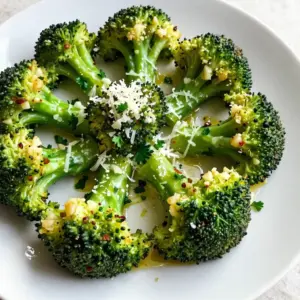 To make Garlic Parmesan Roasted Broccoli, gather these key ingredients: - 1 large head of broccoli, cut into florets - 4 cloves of garlic, minced - 3 tablespoons olive oil - 1/2 cup grated Parmesan cheese - 1 teaspoon lemon zest - Salt and pepper to taste You can add these ingredients for an extra kick: - 1/2 teaspoon red pepper flakes (this adds heat) - Fresh parsley, chopped for garnish If you lack any ingredients, here are some swaps: - Use any cheese like Pecorino Romano for a different taste. - Swap olive oil with avocado oil for a lighter flavor. - Try other herbs like thyme or oregano for added depth. - If you prefer a vegan dish, use nutritional yeast instead of Parmesan. These choices keep the dish both tasty and flexible. Enjoy your cooking! {{ingredient_image_1}} To start, gather your ingredients. You need: - 1 large head of broccoli, cut into florets - 4 cloves of garlic, minced - 3 tablespoons olive oil - 1/2 cup grated Parmesan cheese - 1 teaspoon lemon zest - 1/2 teaspoon red pepper flakes (optional) - Salt and pepper to taste - Fresh parsley, chopped for garnish Next, preheat your oven to 425&deg;F (220&deg;C). This helps the broccoli roast evenly. In a large bowl, mix the broccoli florets with minced garlic, olive oil, salt, and pepper. Toss the mixture until the broccoli is well coated. If you want some heat, add the red pepper flakes now. Spread the broccoli mixture on a large baking sheet. Make sure the florets are in a single layer. This allows them to roast nicely. Place the baking sheet in the preheated oven. Roast the broccoli for 20-25 minutes. Stir halfway through to ensure even cooking. You want the broccoli to be tender and slightly crispy at the edges. Once the broccoli is done, take it out of the oven. Right away, sprinkle the grated Parmesan cheese over the top. The heat will melt the cheese quickly. Put the baking sheet back in the oven for another 2-3 minutes. This melts the cheese perfectly. When done, remove it from the oven and sprinkle fresh parsley on top before serving. Enjoy your delicious garlic Parmesan roasted broccoli! To get the best flavor out of your broccoli, use high heat. Preheat your oven to 425&deg;F (220&deg;C). This heat helps the broccoli turn crispy. Spread the florets in one layer on the pan. Crowding the pan will steam the broccoli instead of roasting it. Stir the broccoli halfway through cooking. This ensures even roasting and browning. For extra flavor, add more garlic if you like. Choose a large head of broccoli with bright green florets. The florets should be tightly packed. Avoid broccoli with yellow or wilted florets. Look for firm stems without dark spots. Fresh broccoli should feel heavy for its size. This shows that it is fresh and juicy. This dish goes well with many meals. Serve it alongside grilled chicken or fish. It also pairs nicely with pasta or rice. You can sprinkle more Parmesan on top for extra flavor. If you want a kick, add a few red pepper flakes. Garnish with fresh parsley for color and taste. Enjoy your tasty and healthy side dish! Pro Tips Freshness Matters: Use the freshest broccoli you can find for the best flavor and texture. Garlic Flavor Boost: For a stronger garlic flavor, add the minced garlic halfway through roasting. Cheese Variations: Experiment with different cheeses like Pecorino Romano or nutritional yeast for a vegan option. Even Roasting: Ensure the broccoli is spread in a single layer on the baking sheet to promote even roasting. {{image_2}} You can switch out the Parmesan for other cheeses. Try using pecorino Romano for a sharper taste. Cheddar adds a nice twist, too. If you prefer creamy cheese, go for mozzarella. Each cheese brings its own flavor, making the dish unique. Mix in other veggies for extra color and taste. Carrots or bell peppers work well with broccoli. You can also add cauliflower if you like. Toss these veggies in the same olive oil and garlic mix. This makes your dish more fun and healthy. Want more heat? Add more red pepper flakes. You can also mix in cayenne pepper for a kick. For a fresh taste, add herbs like thyme or rosemary. Just sprinkle them on before roasting. These changes make your Garlic Parmesan Roasted Broccoli pop with flavor. To keep your Garlic Parmesan Roasted Broccoli fresh, place it in an airtight container. Let it cool down first, then store it in the fridge. It can last for about 3 to 4 days. For the best taste, eat it within two days. When you're ready to enjoy your leftovers, preheat your oven to 350&deg;F (175&deg;C). Spread the broccoli on a baking sheet. Heat it for about 10 to 15 minutes. This will help keep it crispy. You can also use the microwave. Just heat it for 1 to 2 minutes. Be careful; it may get a bit soft. If you want to freeze your Garlic Parmesan Roasted Broccoli, first let it cool. Place it in a freezer-safe bag or container. Be sure to remove as much air as possible. It can stay in the freezer for up to 3 months. When you want to eat it, thaw it in the fridge overnight. Then, reheat it in the oven for the best taste. Yes, you can use frozen broccoli. However, fresh broccoli gives a better texture. Frozen broccoli may become mushy when roasted. If you use frozen, thaw it first. Pat it dry to remove excess moisture. This helps it roast better and stay crisp. You can use nutritional yeast for a dairy-free option. It adds a cheesy flavor without the cheese. Other options include pecorino or grana padano. If you want a vegan option, try a cashew cheese blend. These substitutes can still give a tasty finish to your dish. To make this recipe vegan, skip the Parmesan cheese. Use nutritional yeast instead. It provides a similar taste. You can also add more spices for flavor. Consider using a vegan butter alternative for a rich taste. This way, you keep the dish delicious and plant-based. You learned about key ingredients for roasting broccoli, plus some great options to boost flavor. I shared easy steps for preparation and roasting. You now have tips for selecting fresh broccoli and serving ideas. Variations let you customize your dish with different cheeses or extra veggies. Lastly, I covered how to store leftovers and answered common questions. Roasted broccoli is delicious and versatile. Enjoy this simple recipe at your next meal!